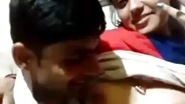 Kissing ends with hot XXX nipple-licking for the lovely Desi chick