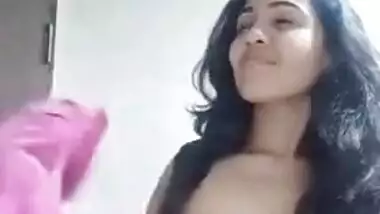 Indian girl boobs show for fun