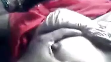 Pressing boobs of the sexy maid from Bangladesh