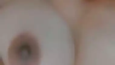 Cute girl boobs showing selfie upon boyfriend request