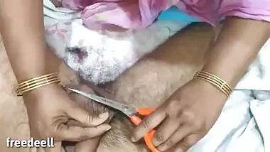 Indian sis shaved my hair and suck ( Full Hindi XXX)