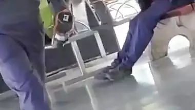 Randi in railway station sucking dick caught by voyeur