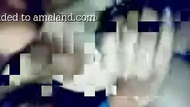 Close-up POV video of my cocksucking Indian GF.