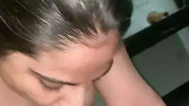 Horny BF gets a desi blowjob and cums in GF’s mouth