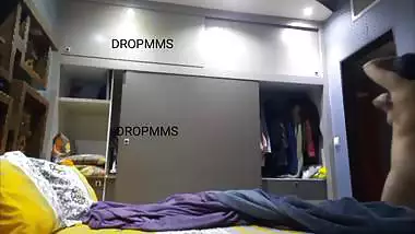 Chubby MILF after bath dress wear caught by stepson